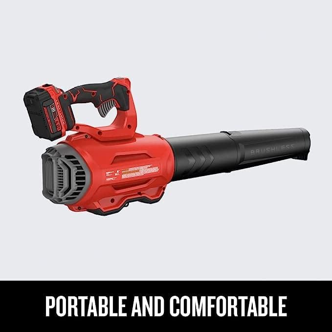 CRAFTSMAN Soplador de hojas inalámbrico de 20 V MAX, batería y cargador incluidos (CMCBL720M1) Rojo