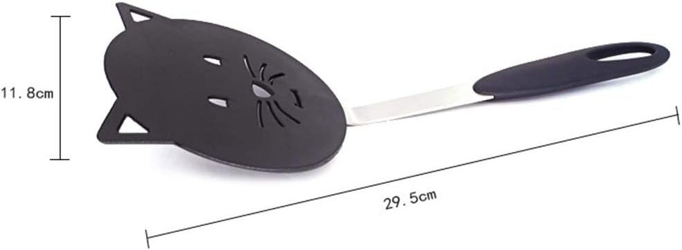 Espátulas para utensilios de cocina antiadherentes, espátula de wok de nailon con forma de gato resistente al calor para utensilios de cocina