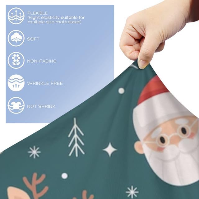Bidesign Juego de funda de edredón con temática navideña para cama individual (1 funda de edredón + 2 fundas de almohada)