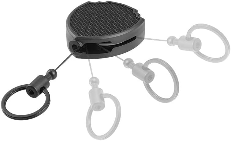 Deign-Pie – Cadena de temporizador retráctil resistente con clip para cinturón retráctil para 39 pulgadas