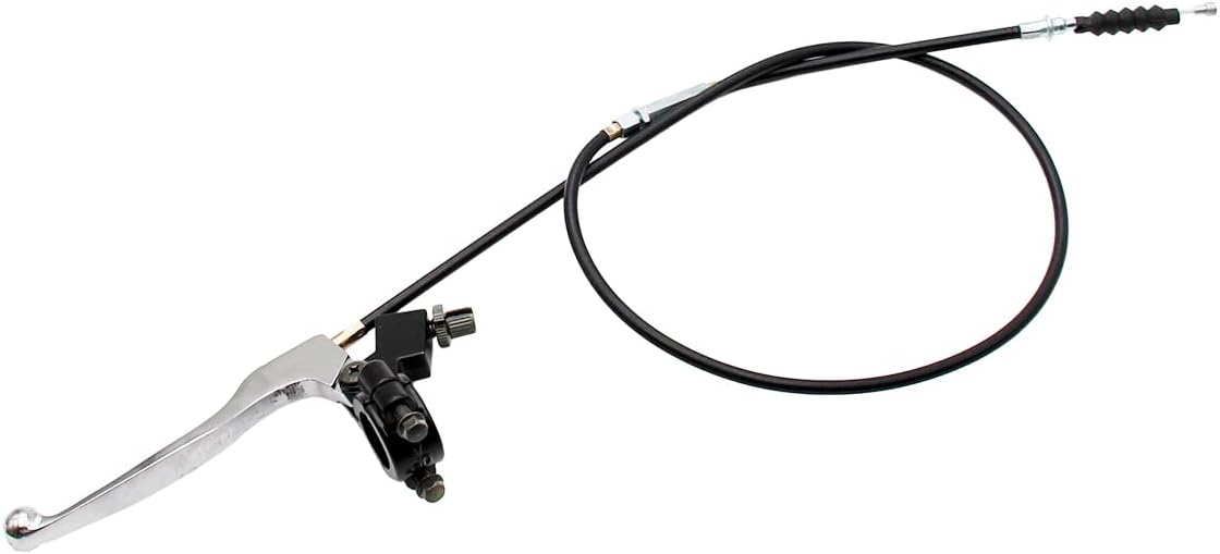 PRO BAT Manillar de 78 pulgadas (0.866 in) palanca de embrague izquierda y cable de embrague con ajustador para 50cc 70cc 90cc 110 cc 125cc SSR