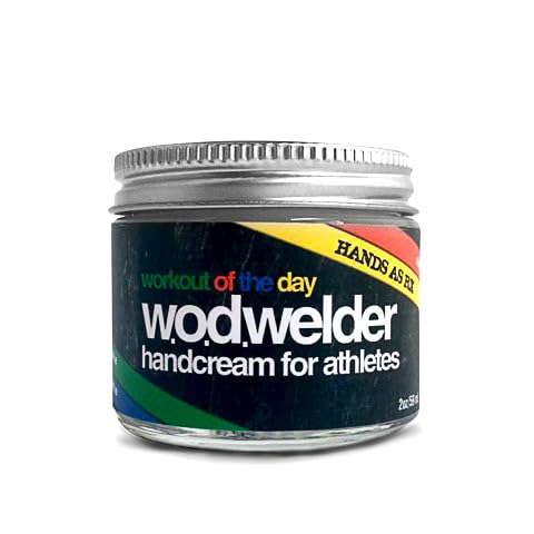 WOD Welder – Crema para el cuidado de manos con lanolina (2 onzas), para atletas de fitness, gimnasia, levantadores de pesas y escalada en roca,