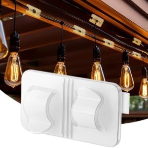 Ganchos para cadena de luces al aire libre 40 piezasClips de cable con fuerte autoadhesivo, ganchos para cables interiores y exteriores, ganchos Ganchos para cadena de luces al aire libre 40 piezasClips de cable con fuerte autoadhesivo, ganchos para cables interiores y exteriores, ganchos