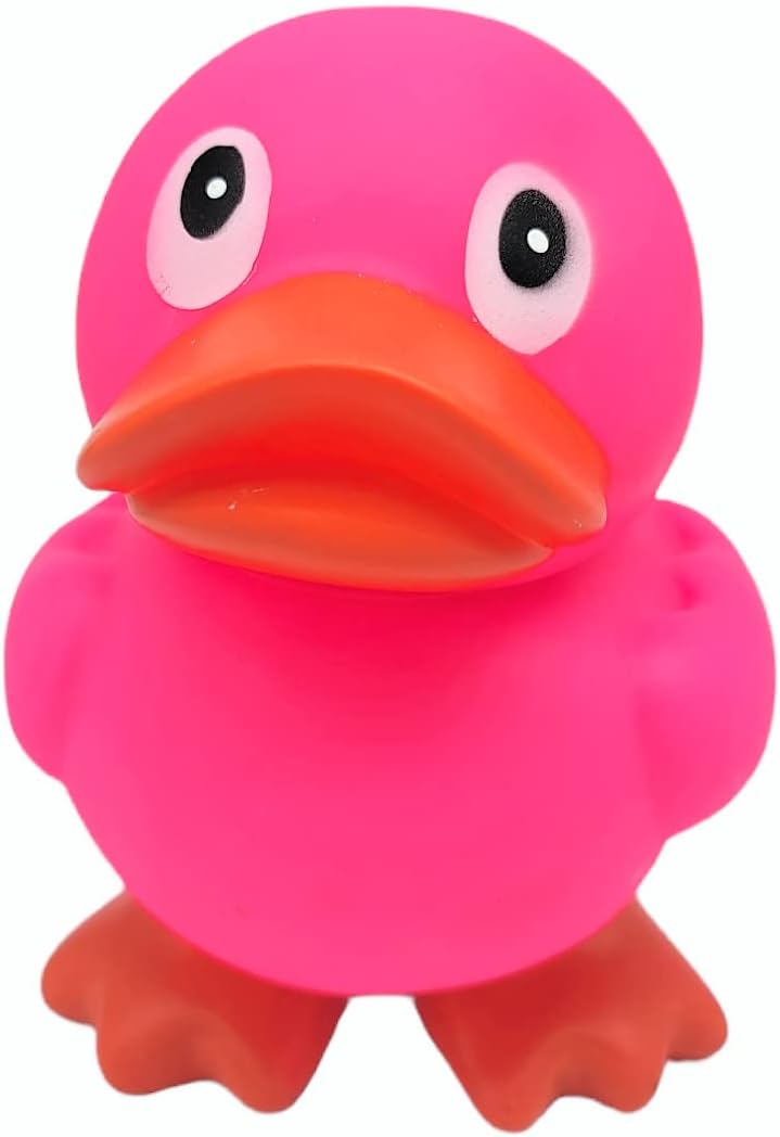 Patos de goma grandes de 5.5 pulgadas de alto (pato púrpura) coleccionables coloridos patos ideales para exhibir el tablero y jugar en el baño