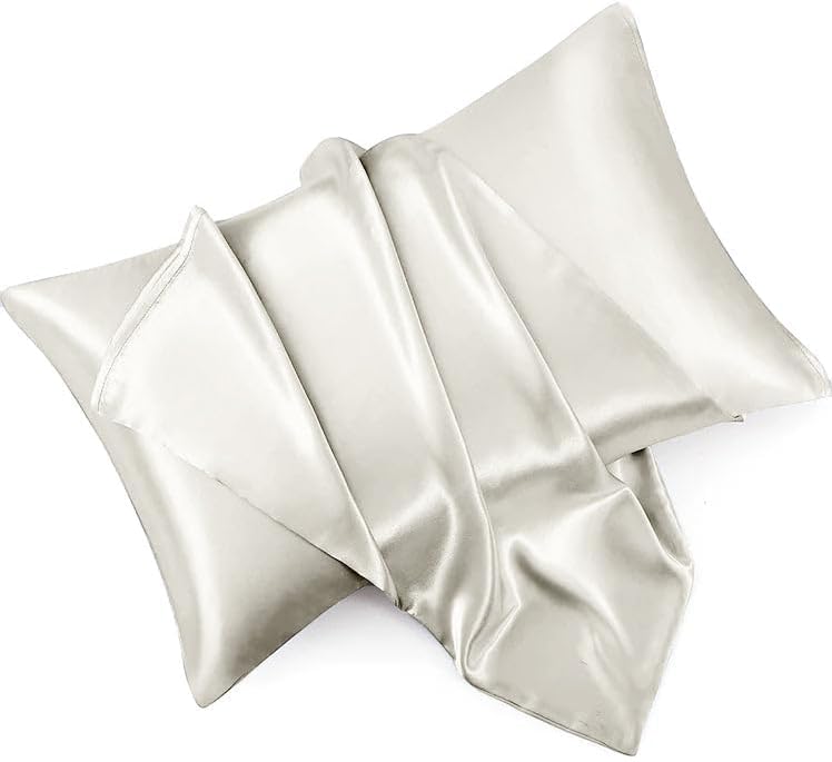 Juego de sábanas de seda individual XL, juego de sábanas de seda auténtica de 6 piezas, sábanas de lujo para hotel, extrasuaves, bolsillos