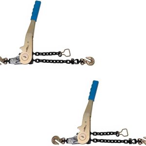 Mytee Products Paquete de 2 carpetas de cadena de trinquete EZ de 14 a 516 pulgadas con ganchos de agarre y 2500 libras WLL – Carpeta de carga de Mytee Products Paquete de 2 carpetas de cadena de trinquete EZ de 14 a 516 pulgadas con ganchos de agarre y 2500 libras WLL – Carpeta de carga de