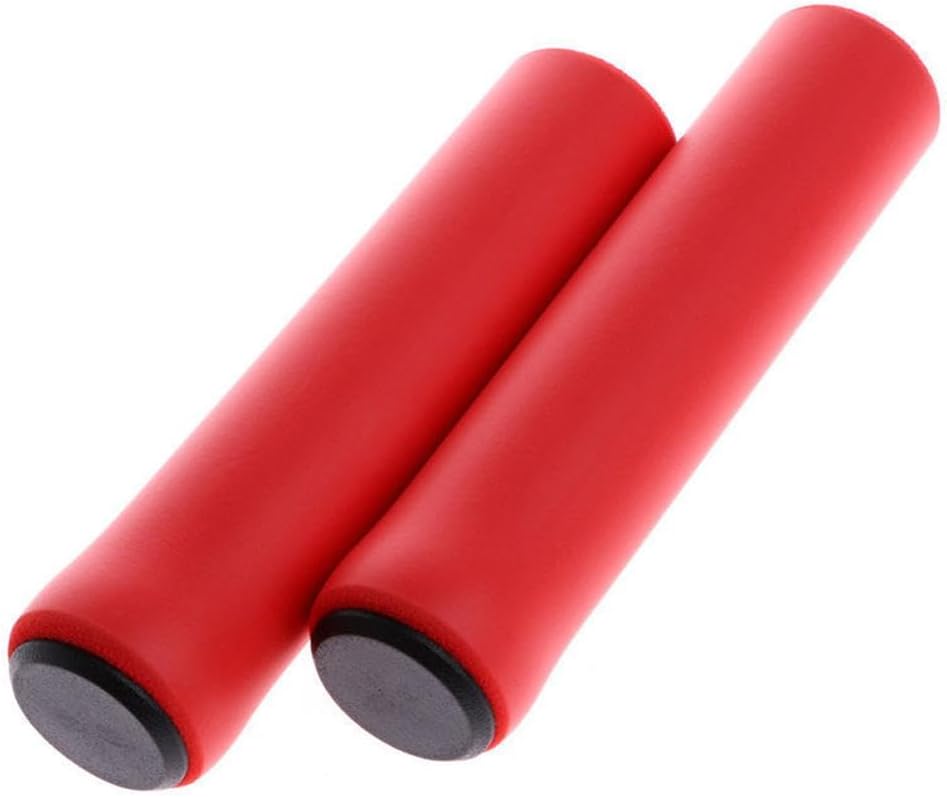 Funda de agarre para manillar de bicicleta, antideslizante de espuma suave de silicona para mango de barra de manillar, puños de esponja para