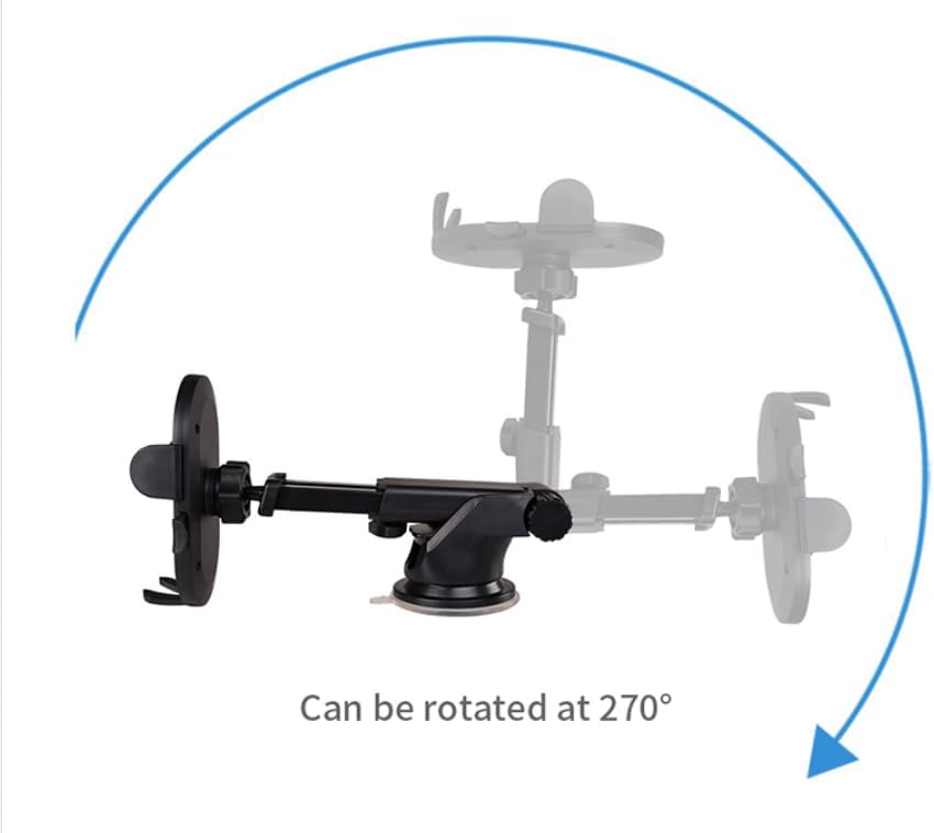 Soporte universal para tablero de instrumentos con ventosa, versión mejorada 2023, con longitud y ángulo ajustables telescópicos para parabrisas,
