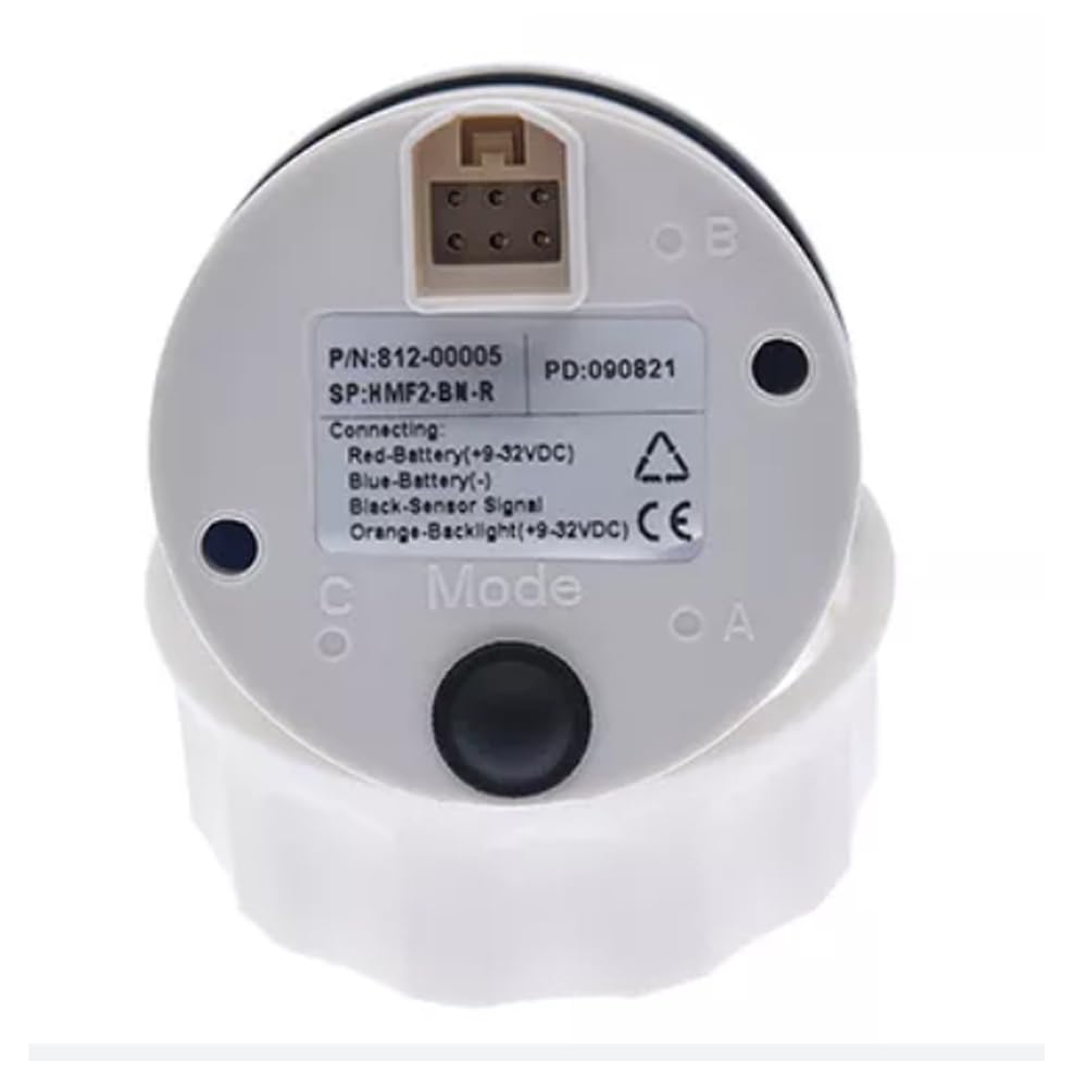 Indicador de nivel de combustible impermeable 2.047 in IP67 7-Color LED 0-90ohms 10-180ohms 73-10ohms 0-190ohms 240-33ohms Anti-vibración