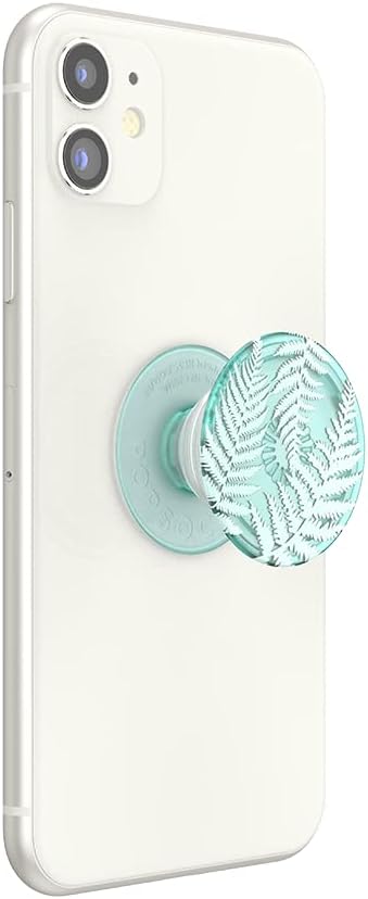 PopSockets Agarre para teléfono a base de plantas con soporte expandible, ecológico – Helecho