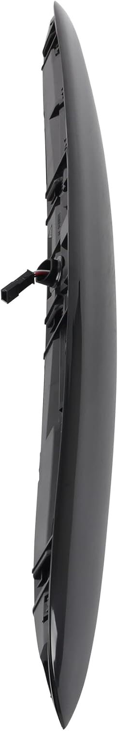 DOCAS Manija de escotilla trasera del maletero con lámpara, tapa negra para portón trasero, manija de liberación de la puerta trasera compatible con