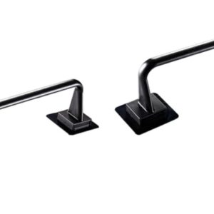 OSALADI Toallero autoadhesivo para toallas de pared, 2 piezas, soporte para toallas de pared, bata negra, toallero de plástico, estante de OSALADI Toallero autoadhesivo para toallas de pared, 2 piezas, soporte para toallas de pared, bata negra, toallero de plástico, estante de