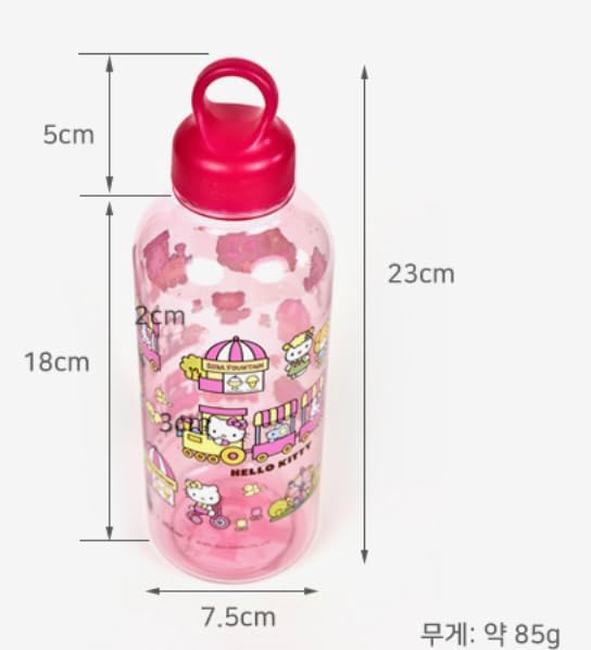 Bandal & Neoul Hello Kitty – Juego de botellas de agua dobles (paquete de 2) – 2 diseños adorables con tapas de bucle para un fácil agarre y