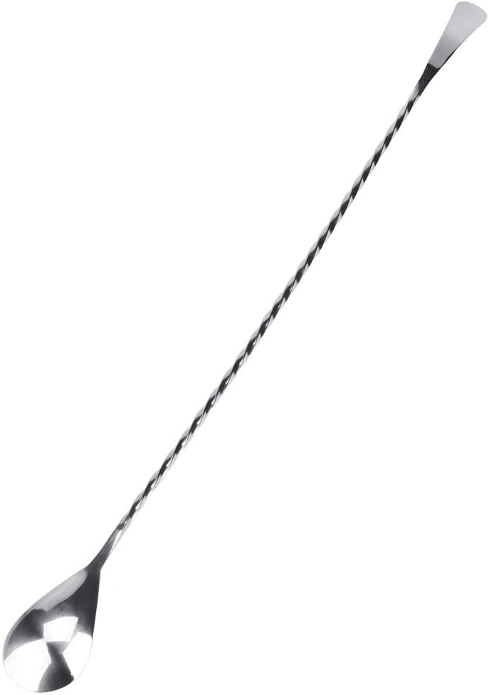 15.8in Bar Spoon, Stainl Steel Mixing Spoon,Bar Cocktail Shaker Spoon,Mixing Drink Puddler Mixer,Cocktail Stirring Spoon for Home and bar Use