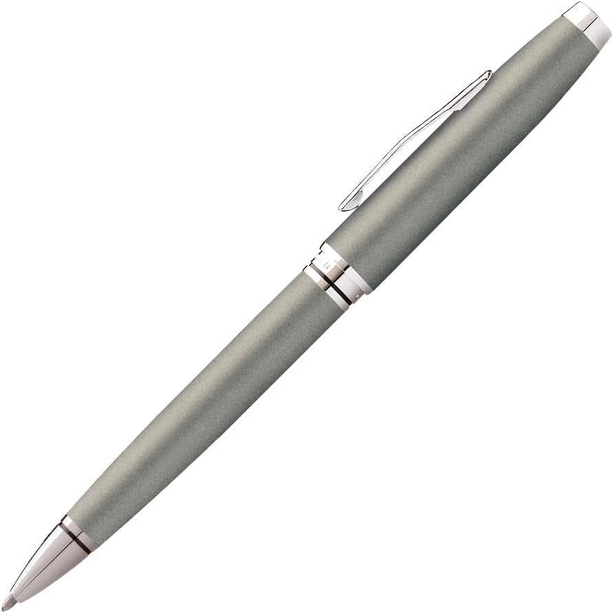 Cross Bolígrafo Distinguished Classic II Silhouette Coventry Gris Gunmetal y Citas extremadamente pulidas. Todo el encanto de un bolígrafo Cross de
