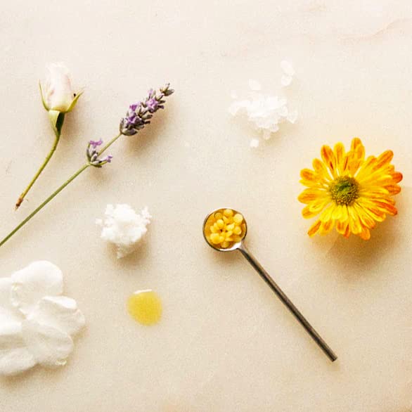 Tallow & Squalane – Bálsamo facial no comedogénico  Crema hidratante paleo y primaria  100% sebo alimentado con hierba, escualano y flores de