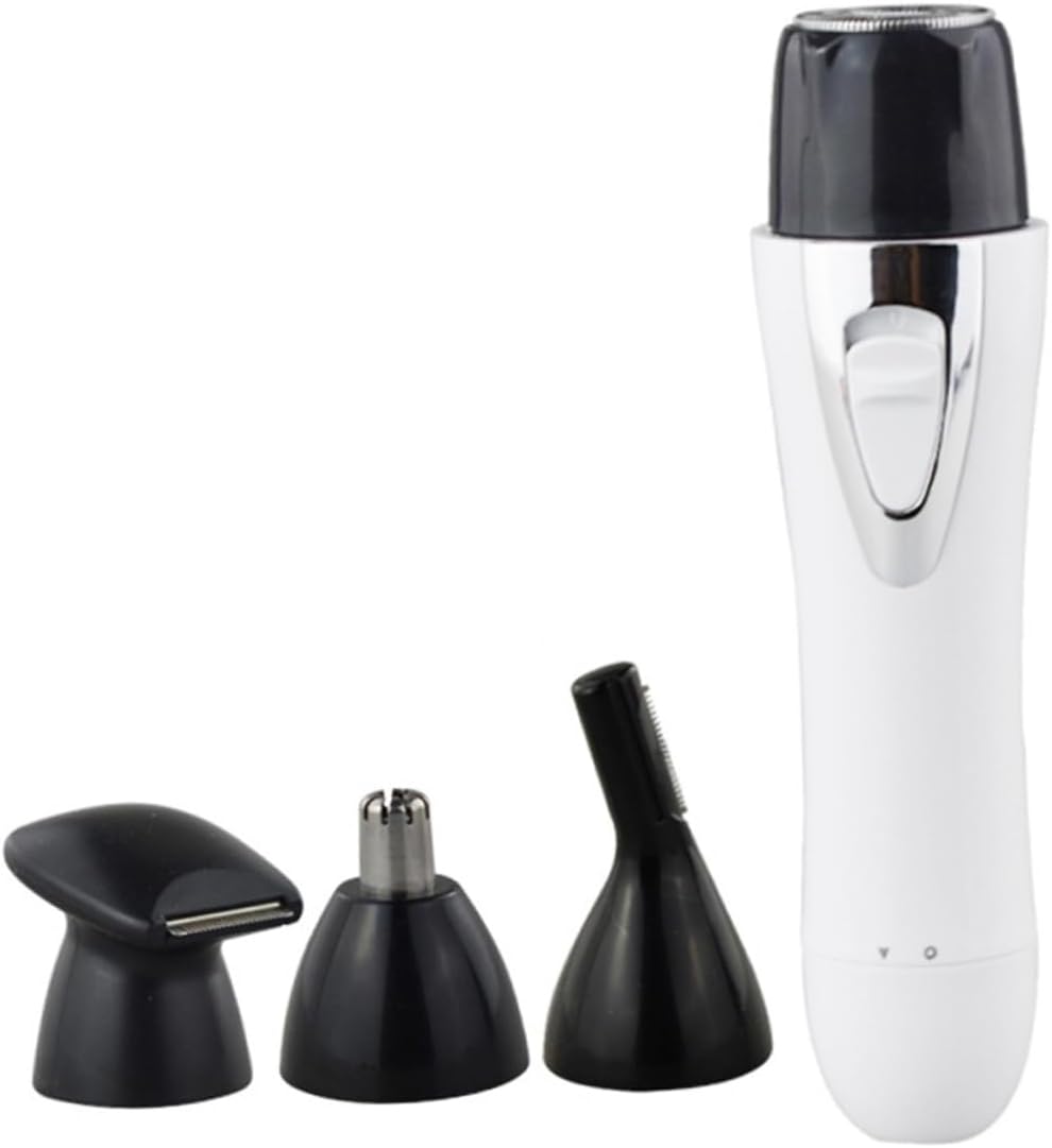 FRCOLOR 2pcs Mustache Shaver Beard Trimmer Cordless Facial Hair Trimmer Barber Trimmer Electric Hair Remover for Men Nose Hair Clippers Mens Beard