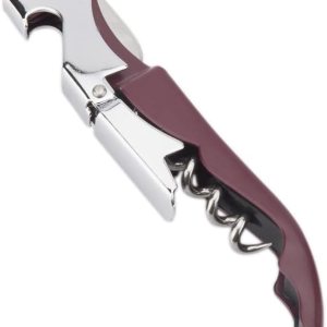 Sacacorchos de camarero profesional con cortador de aluminio, abridor manual de botellas de vino para servidores, camareros y camareros (rojo vino) Sacacorchos de camarero profesional con cortador de aluminio, abridor manual de botellas de vino para servidores, camareros y camareros (rojo vino)