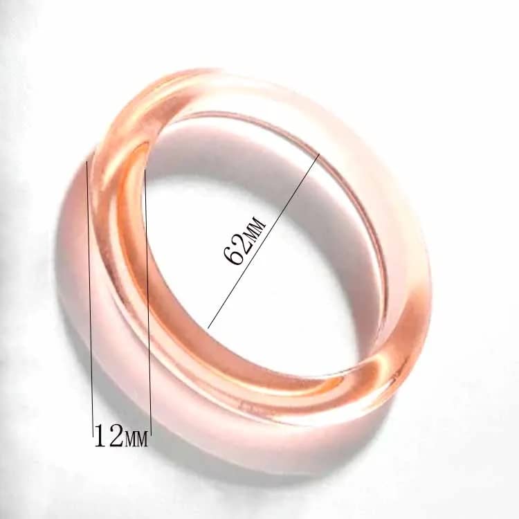 Resin Bangle – Acrylic Bracelet – Transparent With A Hint of Color (Purple)