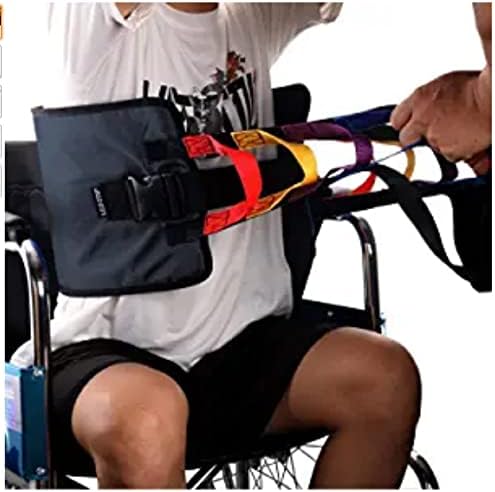 Cinturón de asistencia para pacientes con asas de 5 colores (73 pulgadas), cinturón de transferencia antideslizante, para asistencia médica de