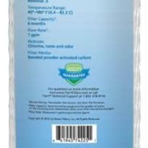 Tier1 Cartucho de repuesto de filtro de agua de carbono de flujo radial para toda la casa  Compatible con Pentek CBC-10, Omnifilter CB3, GE FXUVC, Tier1 Cartucho de repuesto de filtro de agua de carbono de flujo radial para toda la casa  Compatible con Pentek CBC-10, Omnifilter CB3, GE FXUVC,