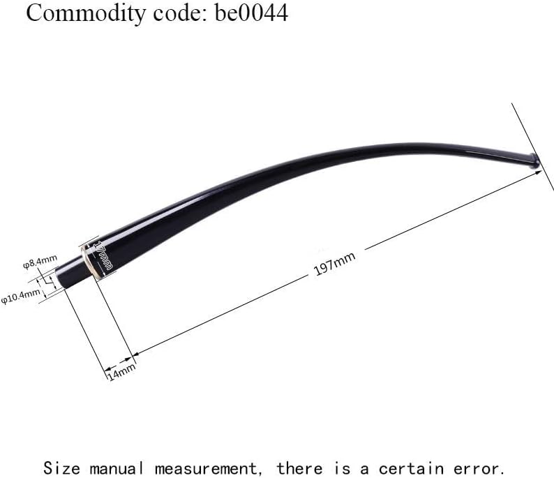 OLDFOX – 2 tubos de tabaco Churchwarden BE0044X2 de repuesto con anillo de metal para decoración de 0.354 in