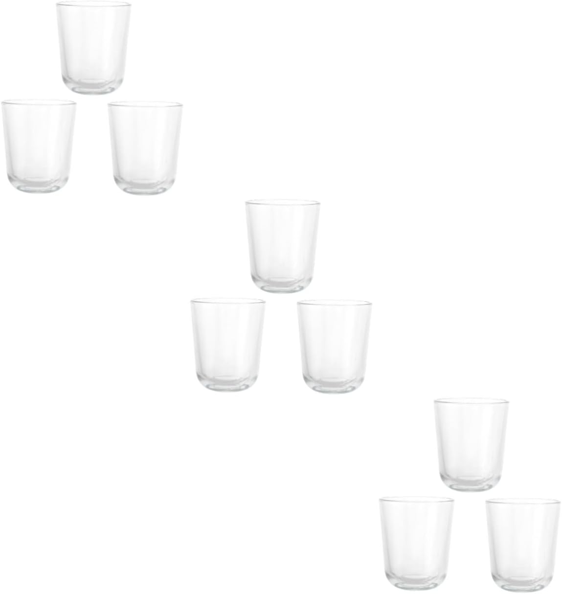 EXCEART 9 piezas DIY Candelabro transparente Decoración Tablescape Decoración Plantas Contenedores Decorativos Velas Anillos de Vela Can Cera de Té