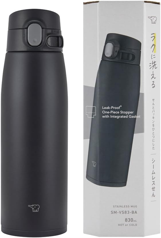 Zojirushi SM-VS83BA – Botella de vacío (28 onzas), color negro