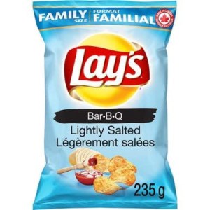 Lay’s – Papas fritas sabor salsa BBQ ligeramente saladas, de 8.3 oz Lay’s – Papas fritas sabor salsa BBQ ligeramente saladas, de 8.3 oz