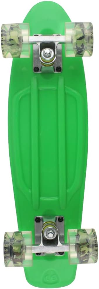 Meketec Skateboards Mini Cruiser – Patineta (56 cm), diseño retro para niños chicos jóvenes principiantes