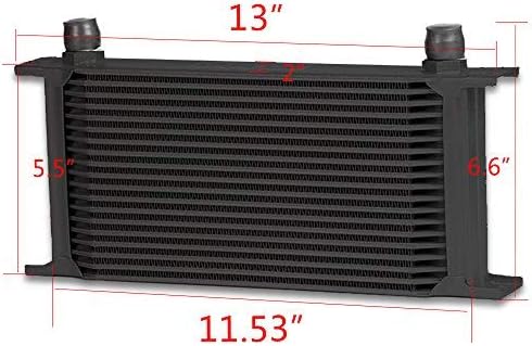 PIT66 Adaptador de termostato AN10 de 19 filas para transmisión de motor, kit de enfriador de aceite universal