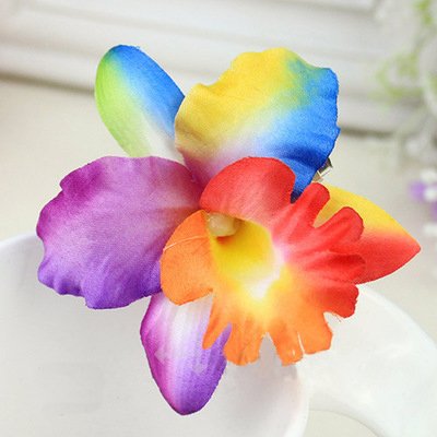 10 pinzas para el pelo de flores de gasa para mujer, diseño de mariposa, orquídea, cocodrilo, accesorios de boda, decoración de eventos de boda