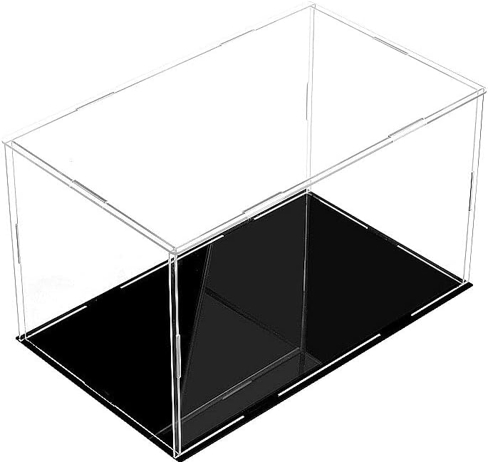 A+ DESIGN Vitrina de acrílico transparente para ensamblar, caja de vidrio alternativo para exhibir figuras de acción, almacenamiento y organización