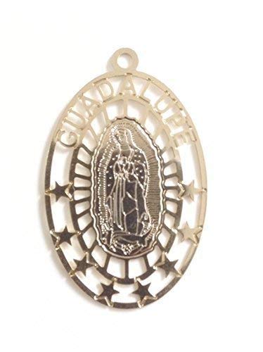 Gold Plated Our Lady of Guadalupe Medal Necklace for Women