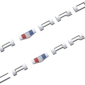 Camaro ZL1 – Emblema de 2 unidades, plateado, juego de 2 emblemas de repuesto para Chevrolet Camaro Camaro ZL1 – Emblema de 2 unidades, plateado, juego de 2 emblemas de repuesto para Chevrolet Camaro