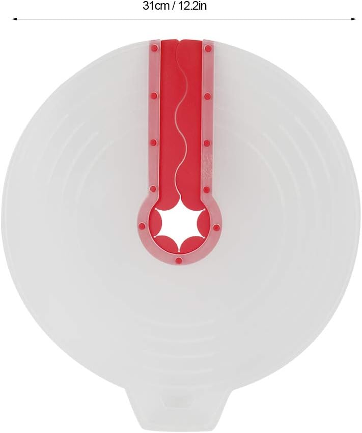 Protector contra salpicaduras de silicona de 12.2 pulgadas, cubierta antisalpicaduras, batidor de huevos, tapa de tazón de mezcla, accesorios de