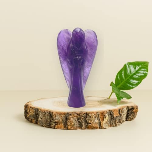 Amatista ángel guardián de cristal curativo Feng Shui regalo de reiki energía psíquica meditación salud, riqueza, suerte, deflector metafísico,