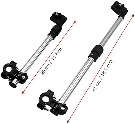 Soporte para barra de paraguas de bicicleta, soporte de marco de paraguas para silla de ruedas, soporte ajustable para paraguas para bicicleta,