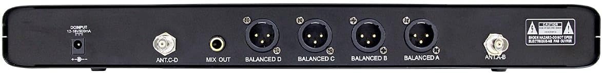 Sistema de micrófono inalámbrico profesional, 200 canales UHF 3 de mano y 1 cinturón y lavalier, sistema de micrófono para habla, canto, eventos,
