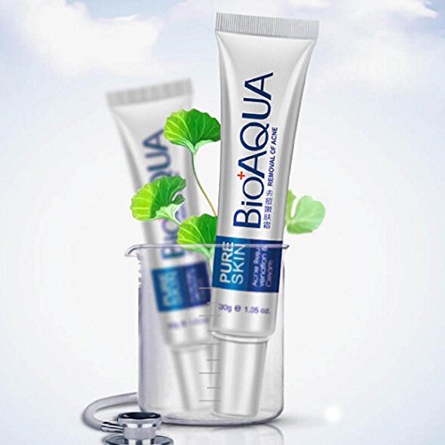 BIOAQUA 3 en 1 Cara Acné Cicatriz Eliminación de Cicatrices Manchas Aceite Crema Cicatriz Manchas Aceite Hidratante 3.53 oz+1.06 oz+1.0 fl oz