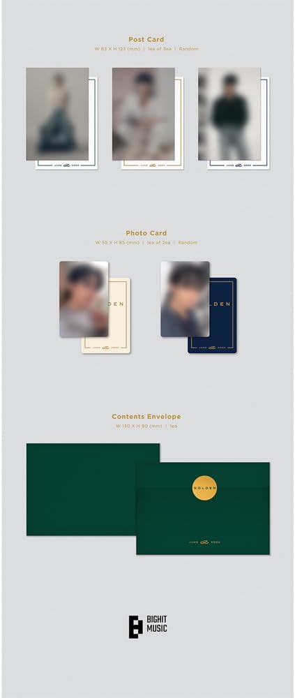 BTS JUNGKOOK GOLDEN 1er álbum en solitario Weverse Album Ver