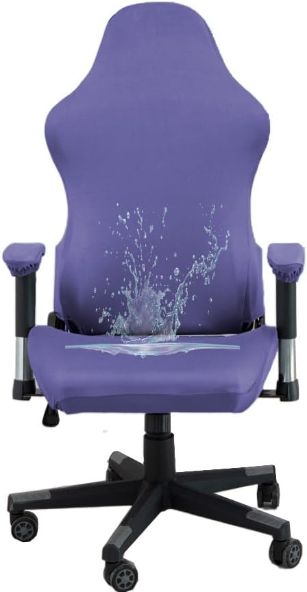 Fundas ergonómicas para silla de oficina con reposabrazos, fundas elásticas repelentes al agua para adultos, videojuegos, reclinables, carreras y