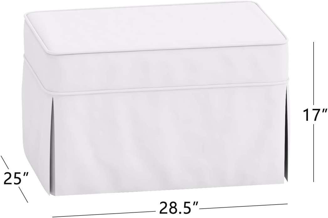 La funda otomana de algodón de reemplazo. Se adapta a Pottery Barn PB Basic Ottoman. Funda para sofá de algodón denso (gris oscuro básico)