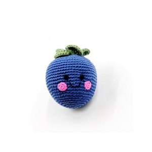 Pebble Sonajero de arándanos hecho a mano Crochet Comercio Justo Simulación Juego imaginativo Bosques Sonajero Lavable a máquina Pebble Sonajero de arándanos hecho a mano Crochet Comercio Justo Simulación Juego imaginativo Bosques Sonajero Lavable a máquina