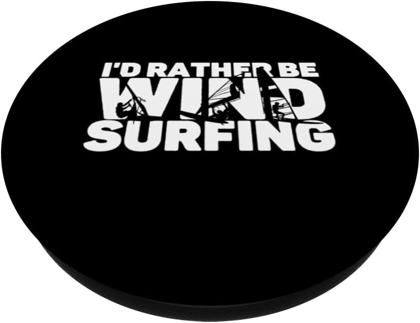 I’d Rather Be Windsurf Windsurf Board Rider Windsurfer PopSockets PopGrip intercambiables