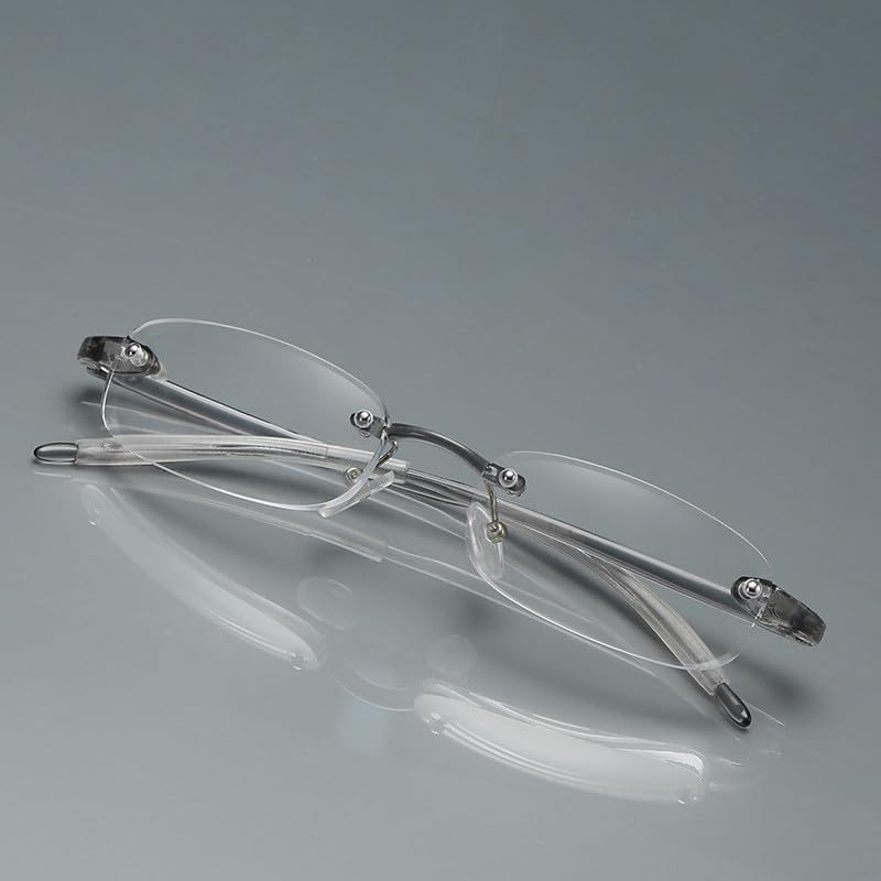 Lector ultraligero gris TR90 de los vidrios de lectura sin montura unisex flexibles 164.0 ft m