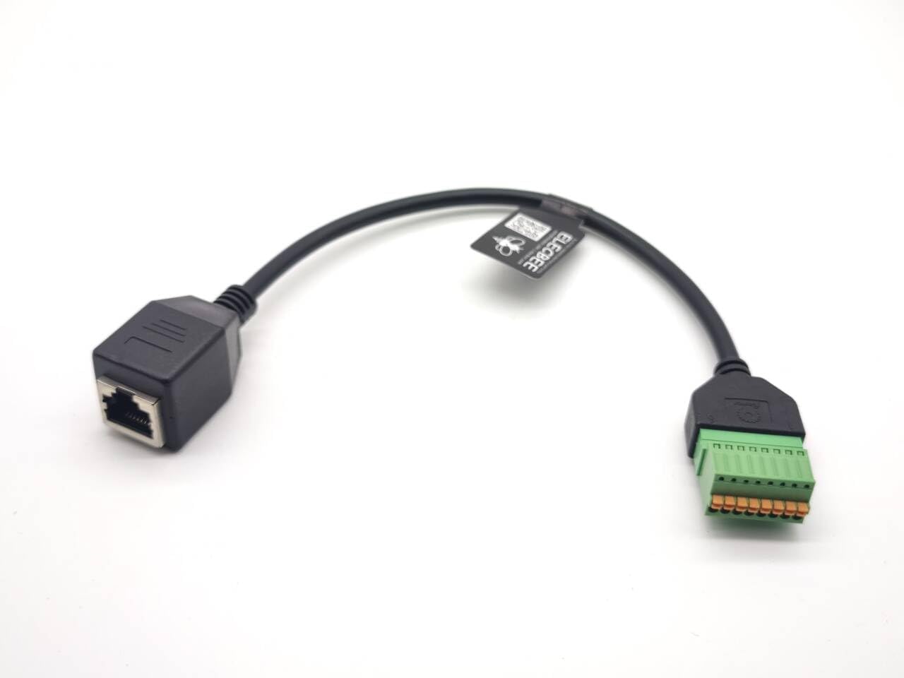 Adaptador de cable de terminal RJ45 a rosca hembra 8p8c a conector de bloque de terminales de resorte de 8 pines