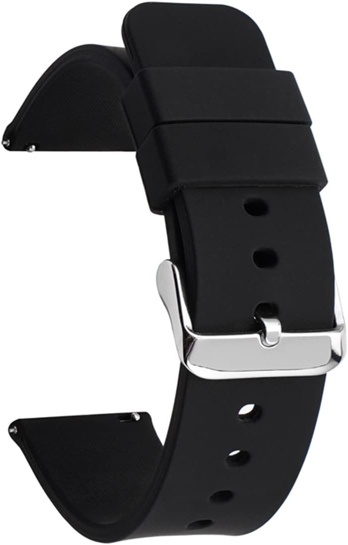 TenCloud Correas de repuesto compatibles con Ticwatch Pro 5 correas de reloj ajustables de silicona suave y deportivas, paquete de 6