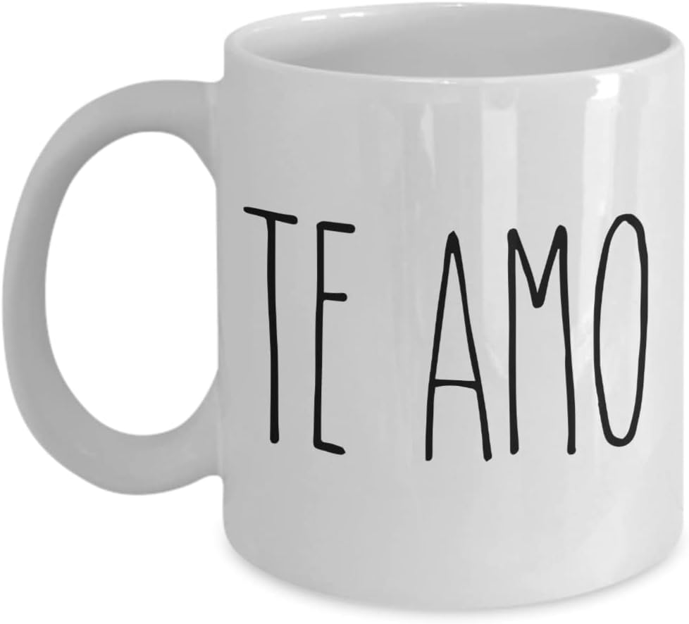 Rae Dunn Inspired Te Amo – Taza de café Te Amo