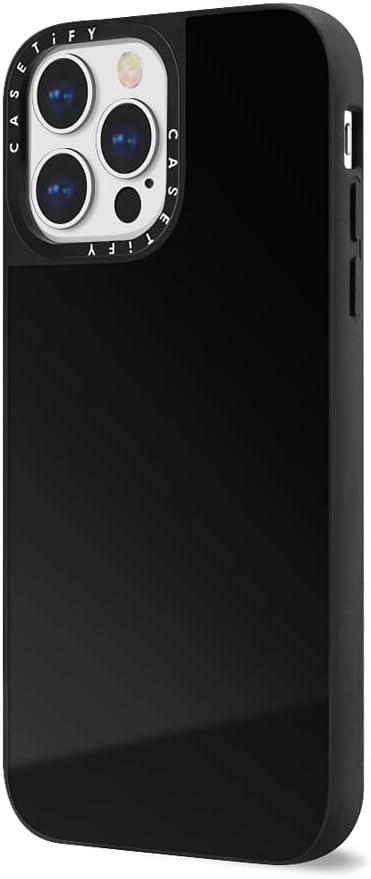 CASETiFY Mirror – Funda para iPhone 13 Pro Max protección contra caídas de 5 piescompatible con Magsafe – Negro sobre negro